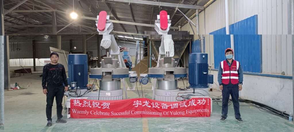 两台木屑颗粒；；；魇酝瓿